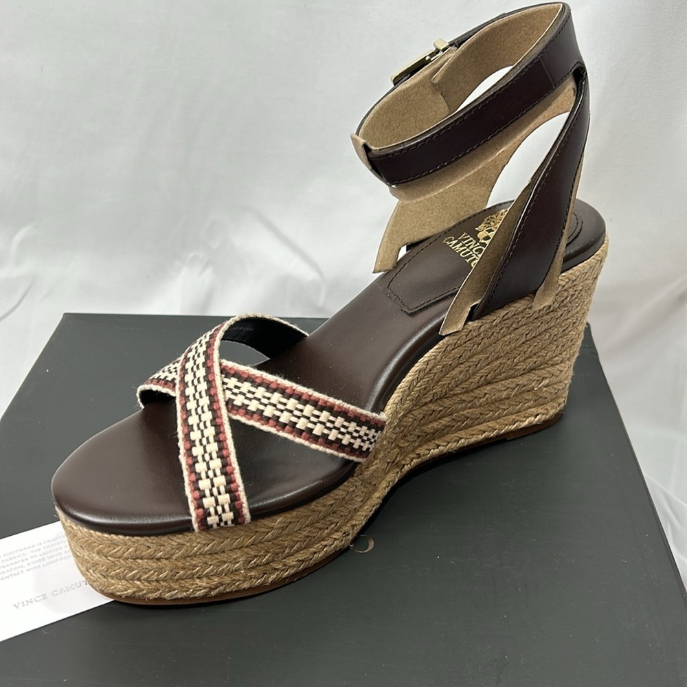 Vince Camuto Women's Fettanas Woven Strap Wedge Sandals Size 9 - Picture 11 of 13